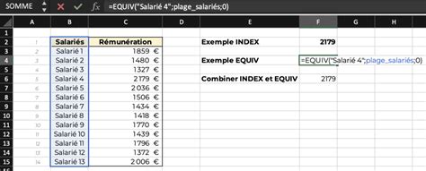 INDEX EQUIV chercher des données dans Excel 2025