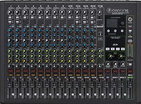 Mackie Onyx Series 16 Channel Premium Analog Mixer With Multi Track