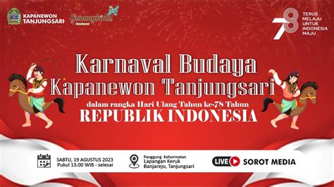 KARNAVAL BUDAYA KAPANEWON TANJUNGSARI DALAM RANGKA KEMERDEKAAN Ke 78