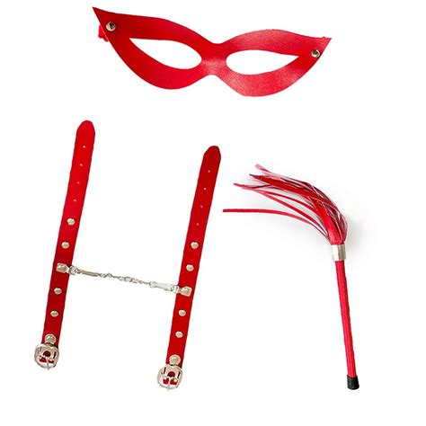 Kit Tiazinha Trio Simples Dominatrixxx Vermelho Sex Shop Loja Fetiches