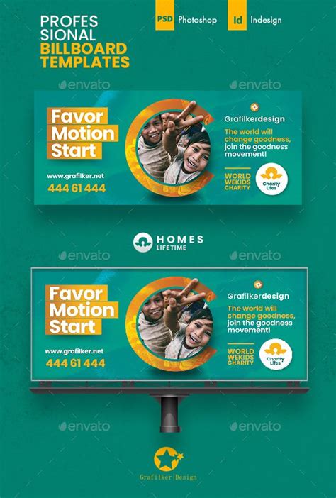 Charity Billboard Templates Graphic Design Flyer, Creative Poster ...