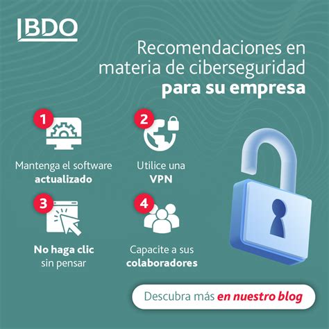 Recomendaciones En Materia De Ciberseguridad Para Su Empresa Bdo