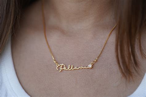 Cursive Name Necklace With Stud I Blame Beads