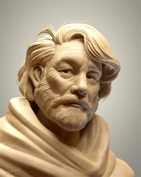 Artstation Sculptjanuary 17 Day 10 Man Julien Kaspar Portrait