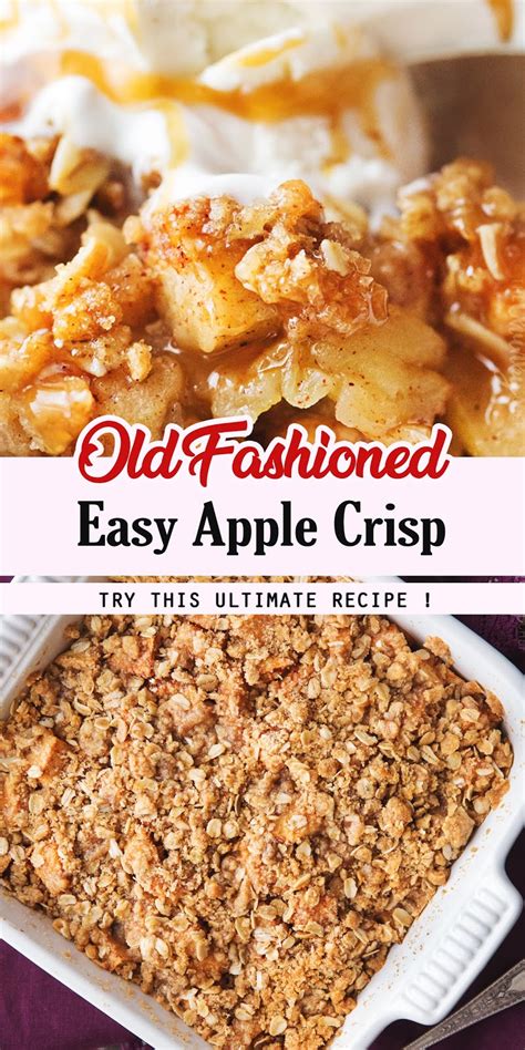 OLD FASHIONED EASY APPLE CRISP SABTU WAWAN