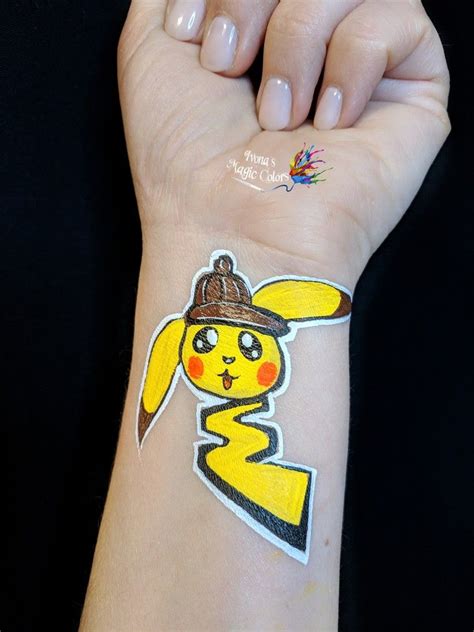 Pokemon Pikachu Detectivepikachu Facepainting Bodypainting