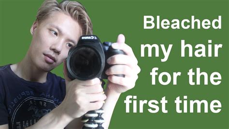 I Bleached My Virgin Black Hair To Blonde Brad Mondo YouTube