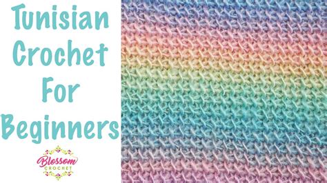 Tunisian Crochet For Beginners ONE Row Repeat For Scarves And