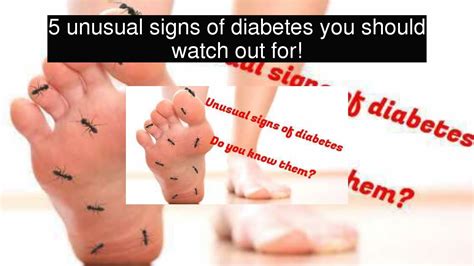 5 Unusual Signs Of Diabetes You Should Watch Out For Youtube