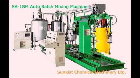 Polyurethane Foaming Machine Auto Batch Mixing Machine Youtube