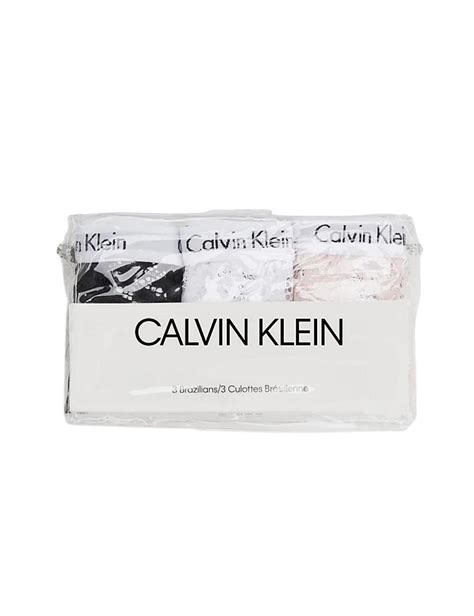 Calvin Klein Carousel Brazilian Brief 3 Pack Belle Lingerie Calvin