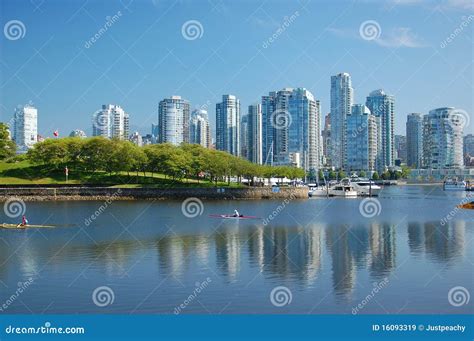 Vancouver city skyline stock image. Image of skyscrapers - 16093319