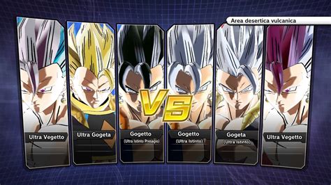 XV2 PC Gogetto UIP Ultra Gogeta Giallo Ultra Vegetto Blu Vs Gogetto