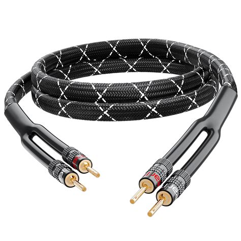 Buy Gearit Awg Premium Heavy Duty Braided Speaker Wire With Dual Gold