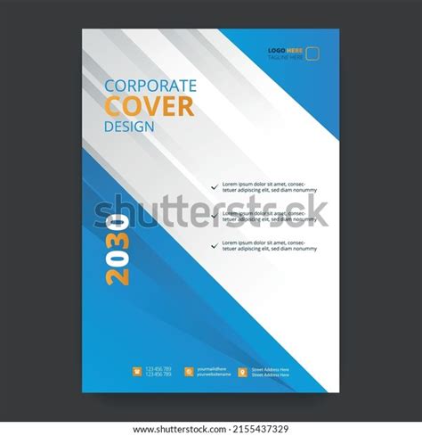 Business Annual Report Cover Letter Page Stock Vector Royalty Free