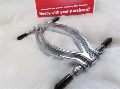 Stainless Steel Adjustable Vagina Pussy Clamp Dotty After Midnight