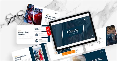 Clanny - Car Wash PowerPoint Template - TemplateMonster