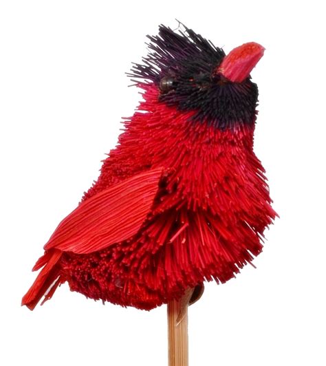 Brushart Bristle Brush Cardinal On A Stick