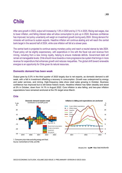 Chile projection note OECD Economic Outlook November 2023 by OECD - Issuu