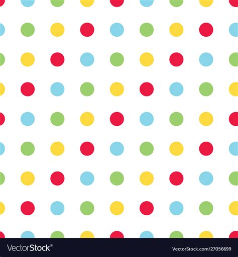 Bright Polka Dot Seamless Pattern Royalty Free Vector Image