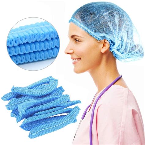 Lngoor Pcs Disposable Protective Caps Inch Hair Net For Salon