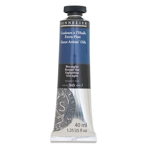 Sennelier Artists Extra Fine Oil Paint Bonnard Blue 40 Ml Tube