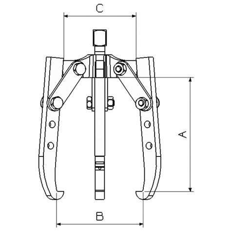 Extractor de 2 3 patas oscilantes 300x310mm FORZA Ferretería Campollano