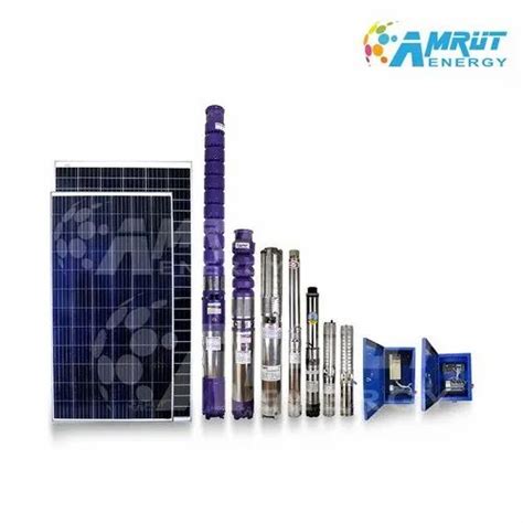 Amrut Energy Hp Solar Submersible Deep Well Water Pump For