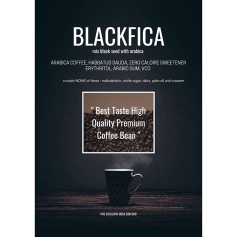 Blackfica Kopi Habatus Sauda By Phs Exclusive Shopee Malaysia