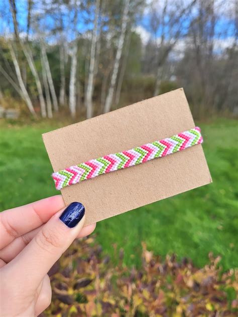 Chevron Summer Friendship Bracelets Etsy