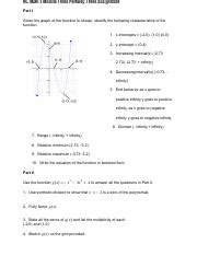 Jayla Withem NC Math 3 Module Three Pathway Three Assignment Pdf NC