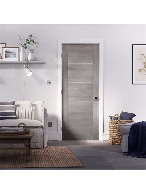 Vancouver Laminated Light Grey Fully Finished Internal Door Grey