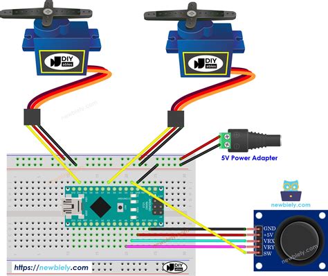 Arduino Nano Joystick Servo Motor Arduino Nano Tutorial