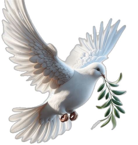 Dove Of Peace White Dove Olive Branch White Illustration Peace Dove