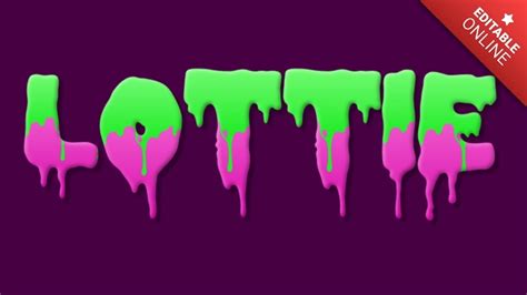 Lottie Monster Text Effect Generator