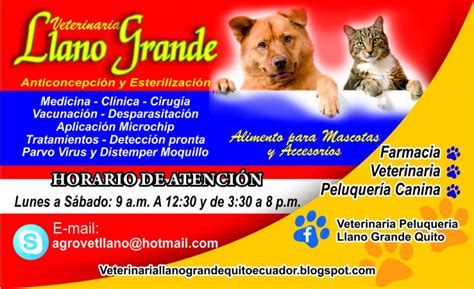 VETERINARIA VETERINARIO PELUQUERIA LLANO GRANDE QUITO ECUADOR