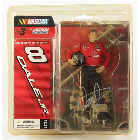 Dale Earnhardt Jr Signed Nascar Mcfarlane Action Figure Dale Jr