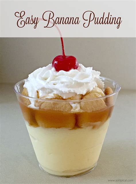 Easy Banana Pudding Main So Tipical Me