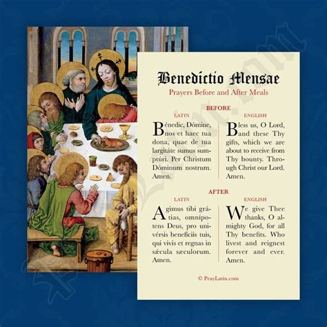 Catholic Prayer Before Meal And After Meal