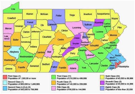 Map of Pennsylvania Counties - Free Printable Maps