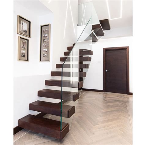 Prima Custom Staircase With Frameless Glass Railing Staircase China