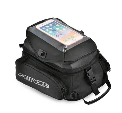 MENAT 10L Motorcycle Tank Bag With Flange For Sport Naked Adventure And