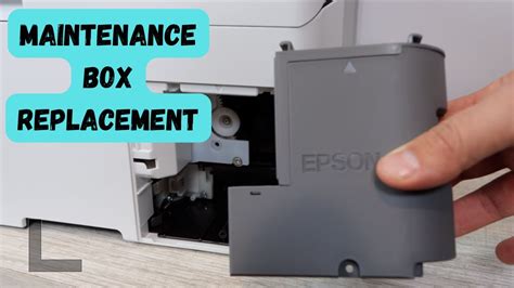 Epson Et Maintenance Box Replacement Youtube