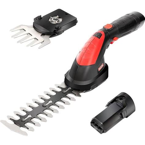 Mzk 7 2v 2 In 1 Electric Cordless Grass Shear And Hedge Trimmer Lightweight Garden Trimmers