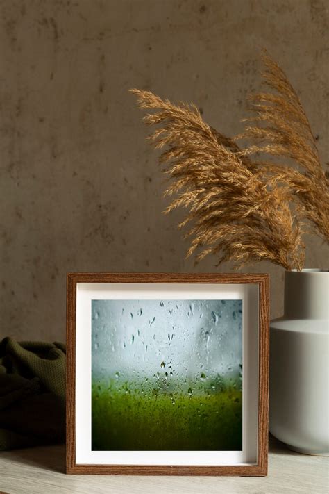 Rainy Day Photograph, Raindrops on Window, Raindrop Photograph, Macro ...