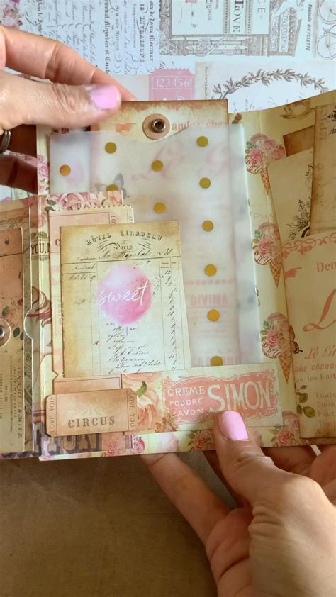 Junk Journal Flip Out Album Tutorial Shabby Chic Youtube Artofit