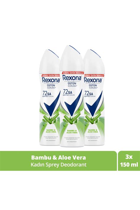 Rexona Kad N Sprey Deodorant Bambu Aloe Vera Saat Kesintisiz St N