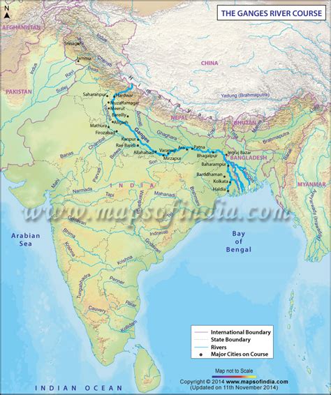 Ganges And Indus River Map