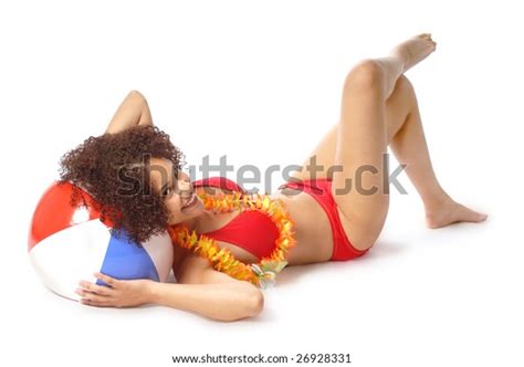 Hot Model Bikini Lying Down Beach Stock Photo Shutterstock