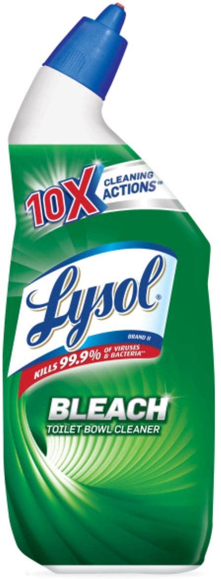 Lysol Bleach Toilet Bowl Cleaner 10x Cleaning Power 24 Oz Pack Of 4